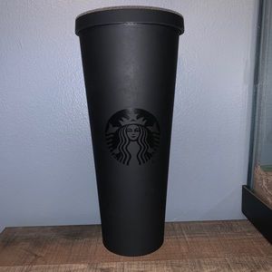 Limited edition matt black Starbucks cup